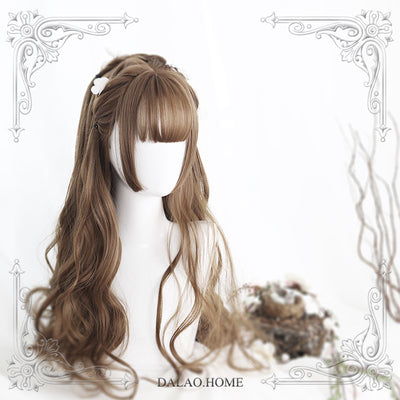 Dalao Home~Doreen 65cm Curly Long Wig candy brown (with hairnet)  