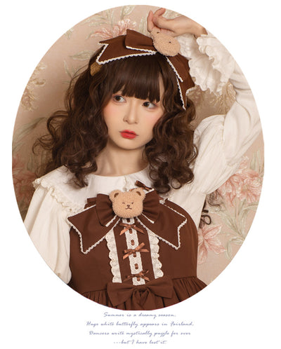 (Buyforme) Eieyomi~Mousse Bear Kawaii Princess Jumper Dress   