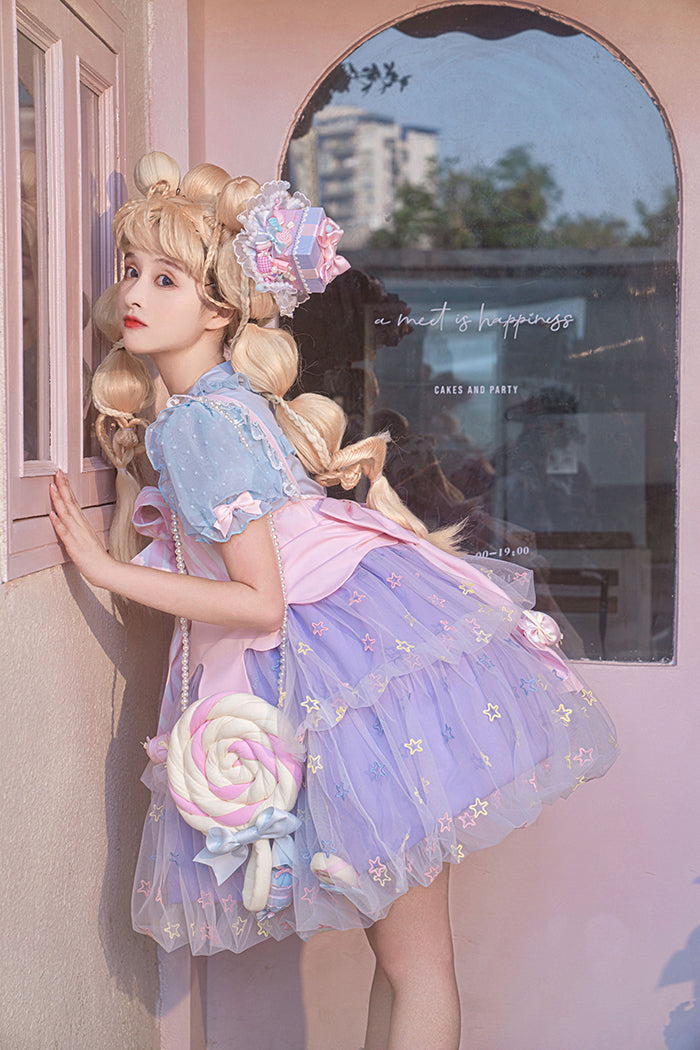 Alice Girl~Rainbow Candy Kawaii Lolita JSK Dress   