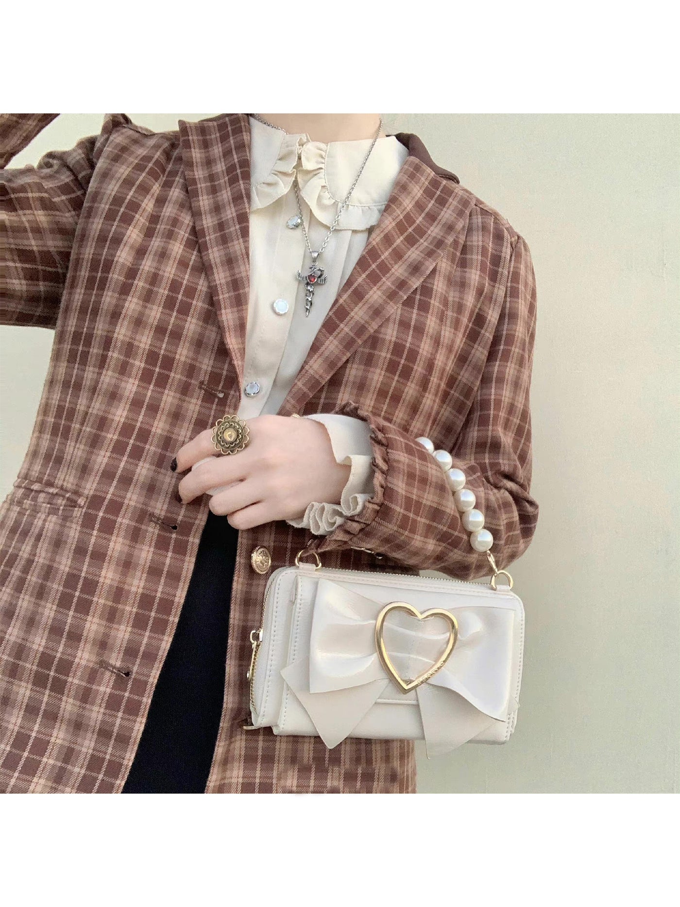 BerryQ~COCO~Sweet Lolita Handbags Multicolors Bows off-white color  