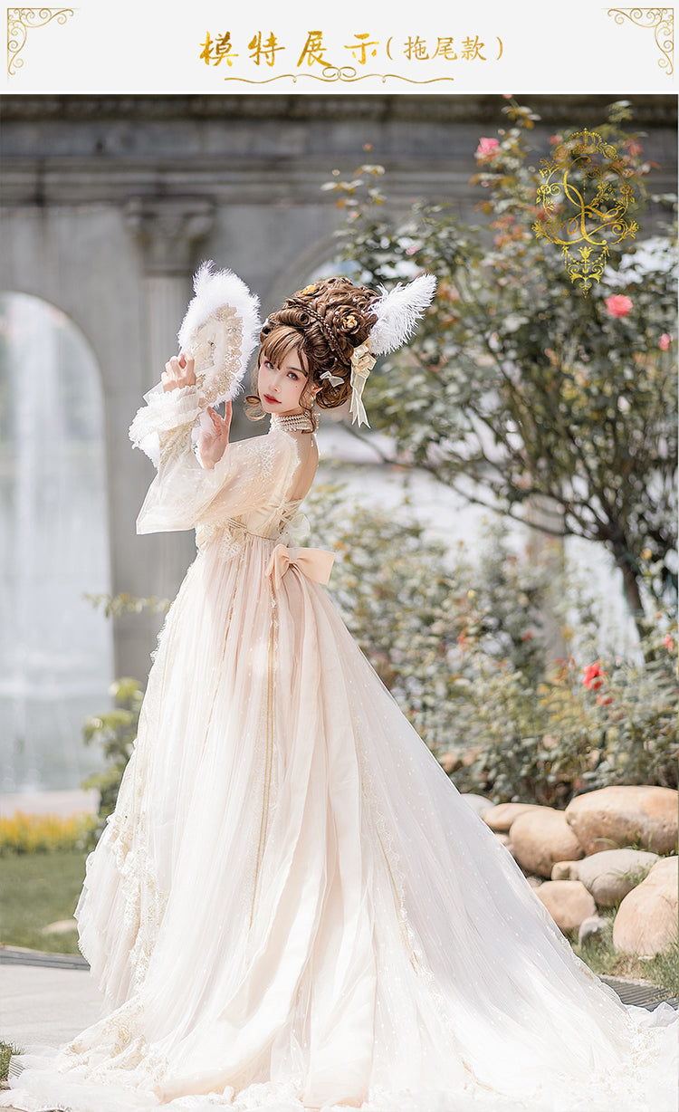 Quaint Lass~ Brumaire~Vintage Royal Wedding Lolita OP   