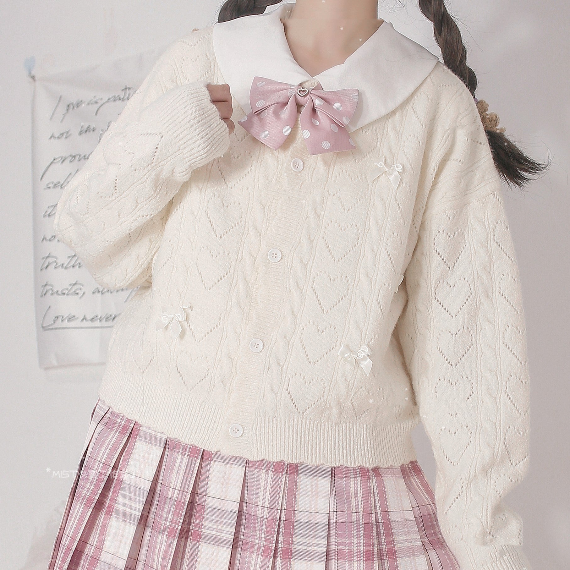 MIST - Hollow Out Long Sleeve Lolita Cardigan Multicolors