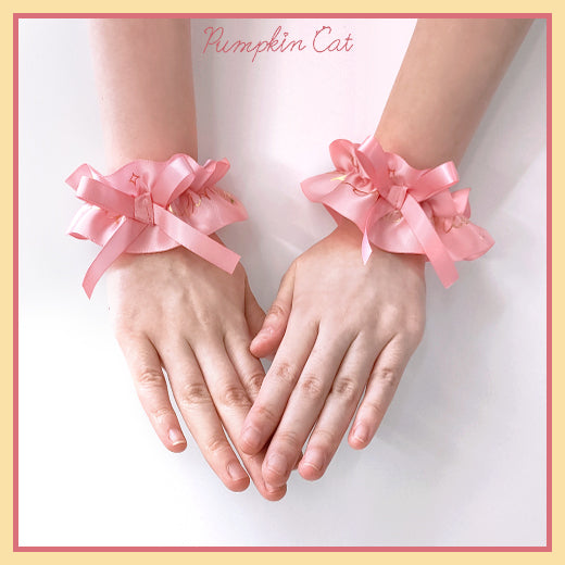 Pumpkin Cat~Candy Boxes~Kawaii Lolita Accessories pink wristband  