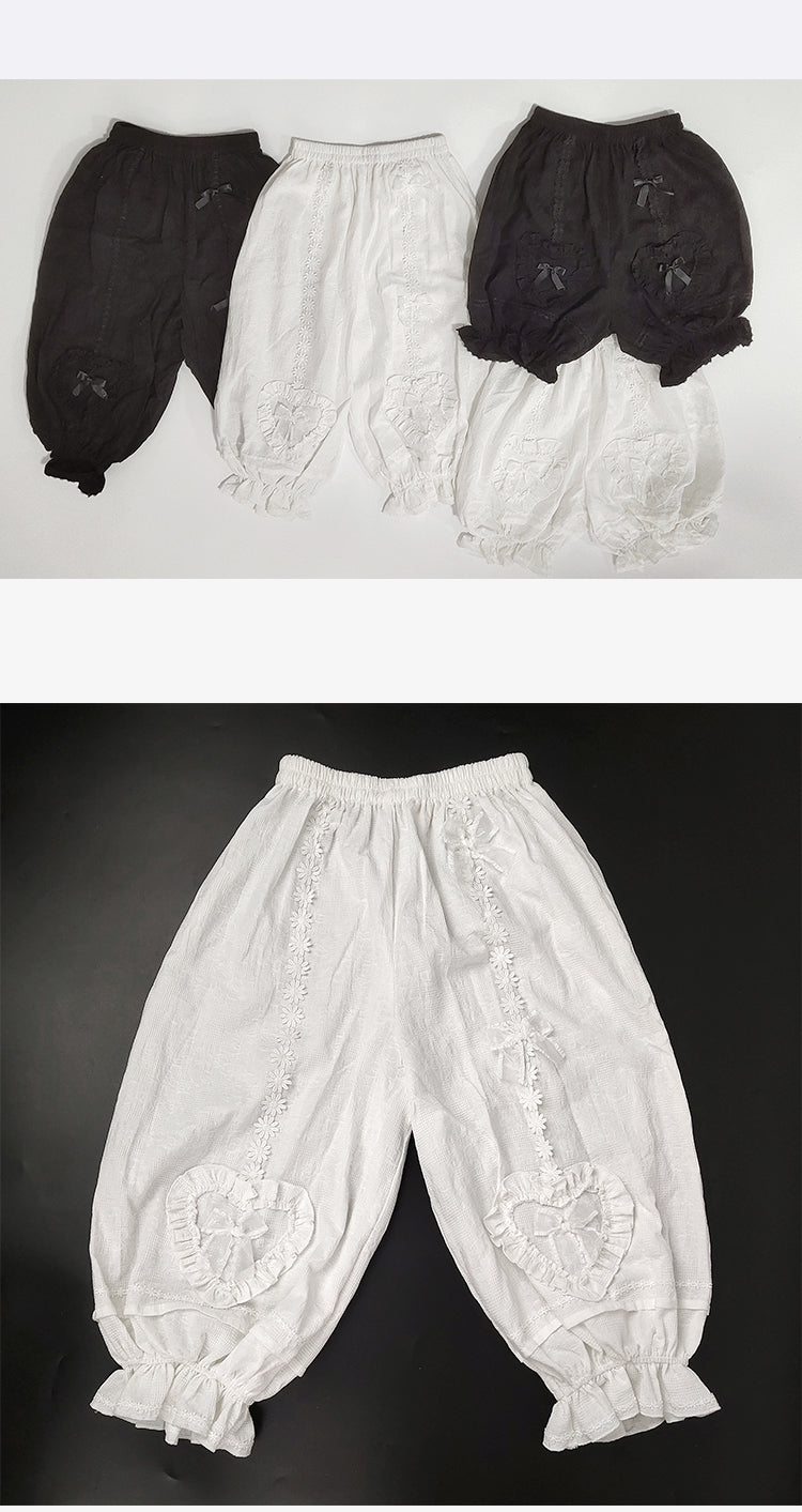 (BuyForMe) Sakurada Fawn~Cotton Plus Size Lolita Bloomers small black short version x2 