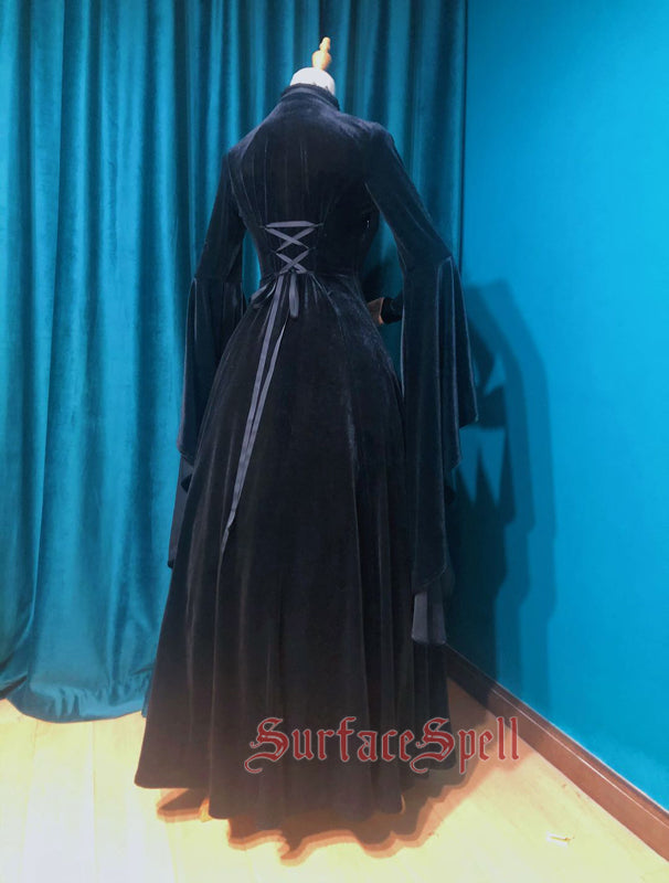 Surface Spell~Black Madonna~Gothic Lolita Medieval OP Dress   
