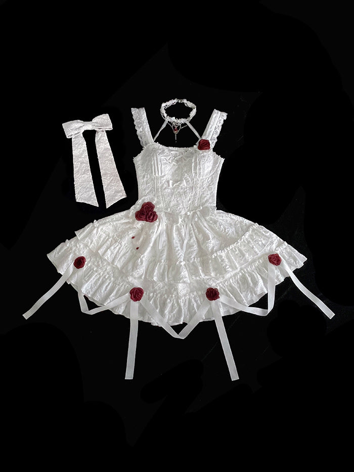 Alice Girl~Bloody Rose~Gothic Lolita Dress JSK Set   