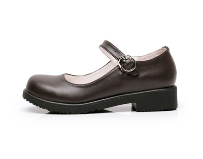 Sosic - Sweet Lolita Mary Jane Flat Shoes 35 coffee