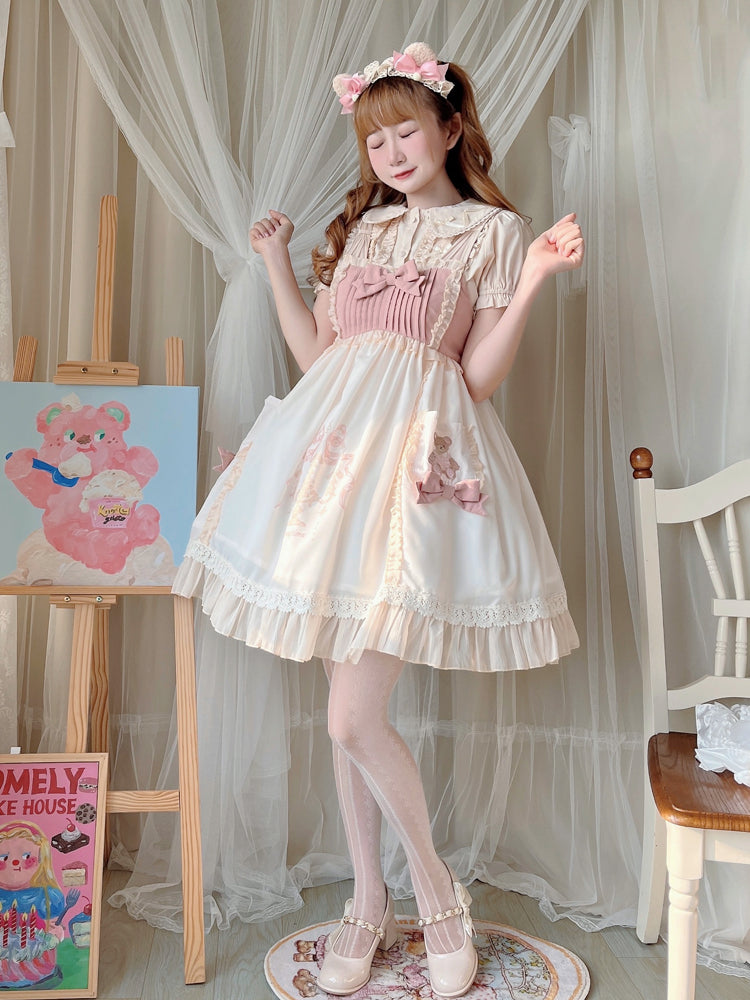 Your Princess~Night Bear Kawaii Lolita Jumper Dress   
