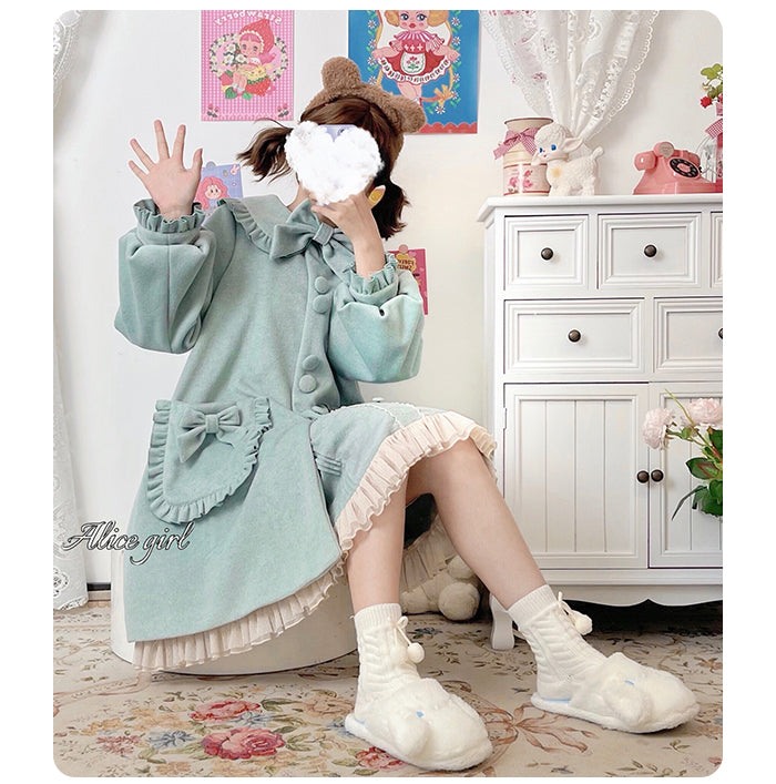 Alice Girl~ Long Wool Lolita Winter Coat   