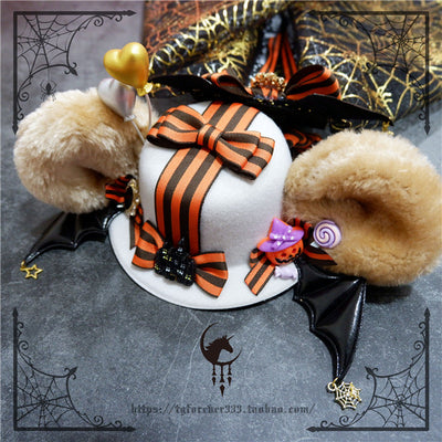 Fox Cherry~Magic Bear Super Cute Veil Top Hat   
