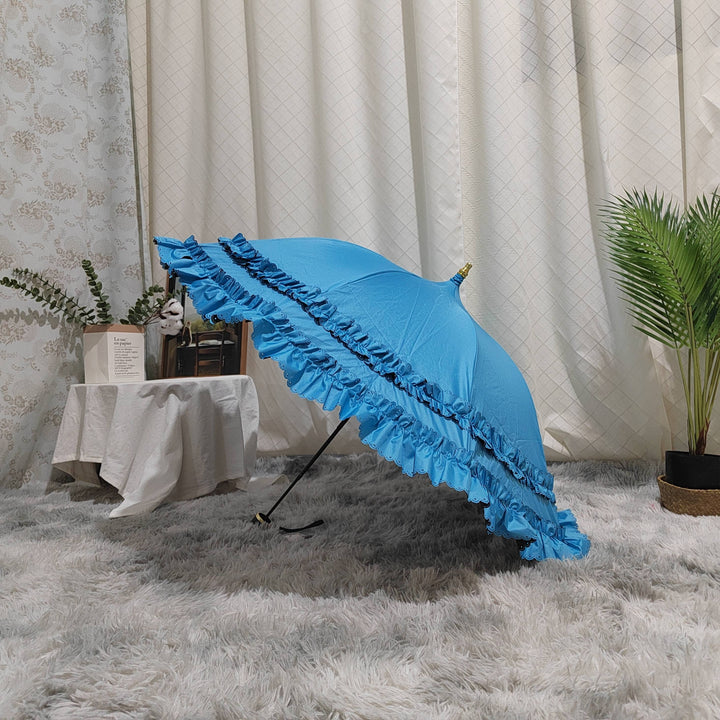 Foldable Flounce Princess Lolita Parasol   