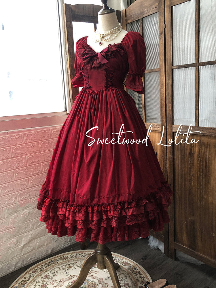 (Buyforme) Sweet Wood~ CLA Vintage French Lolita OP Dress   