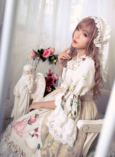 Magic Tea Party~Little IDA's Flowers~Lolita Apron Veil   