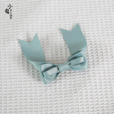 Xiaogui~Kawaii J-fashion Lolita Bow Clip mint green  