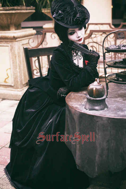 Surface Spell~Twilight Manor~Gothic Lolita Jacket Winter Suit black S 