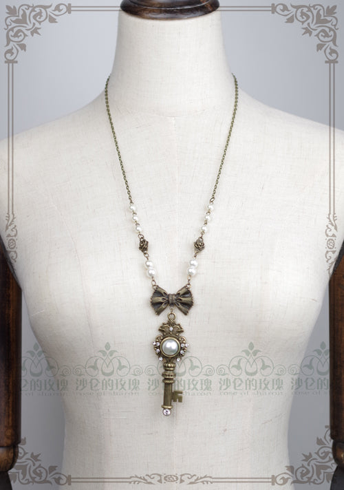 Rose of Sharon~Gothic Lolita Retro Pearl Necklace