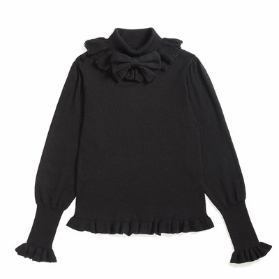 PPX STUDIO - Sweet Lolita Woolen Sweater Multicolors One Size black