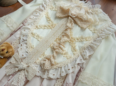(Buyforme)Dolls Party~White Lolita Kawaii Inner Blouse Accessory Set fake collar  