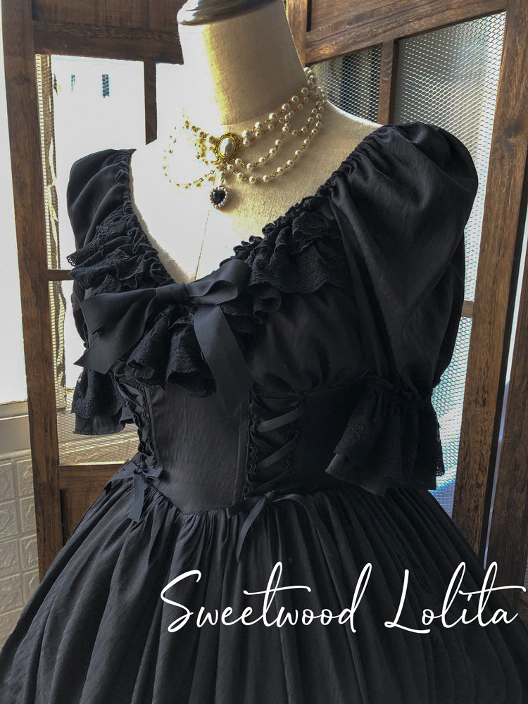 Sweet Wood - CLA Vintage French Lolita OP Dress 3802:20871