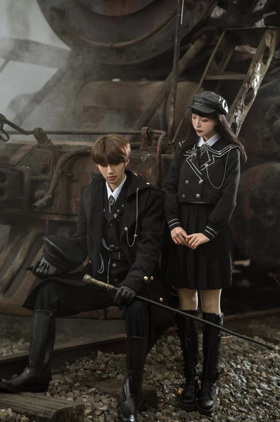 YourHighness~Military Lolita Uniform Autumn Winter Male Set   