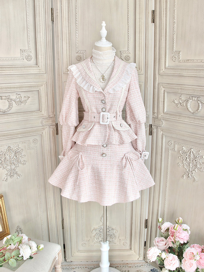 Alice Girl~Elegant Lolita Skirt and Jacket~Lady's Holiday SK Set XS pink (set) 