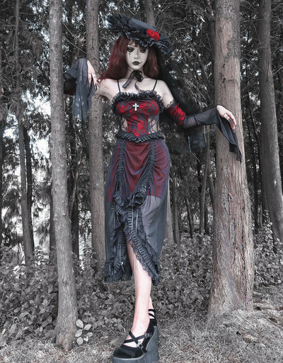 Blood Supply~Drawstring Christmas Gothic Lolita Long Dress   