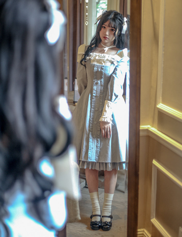(BuyForMe) Sweet Wood~Annie's Gift~Elegant Velvet Lolita OP Dress 6102:829