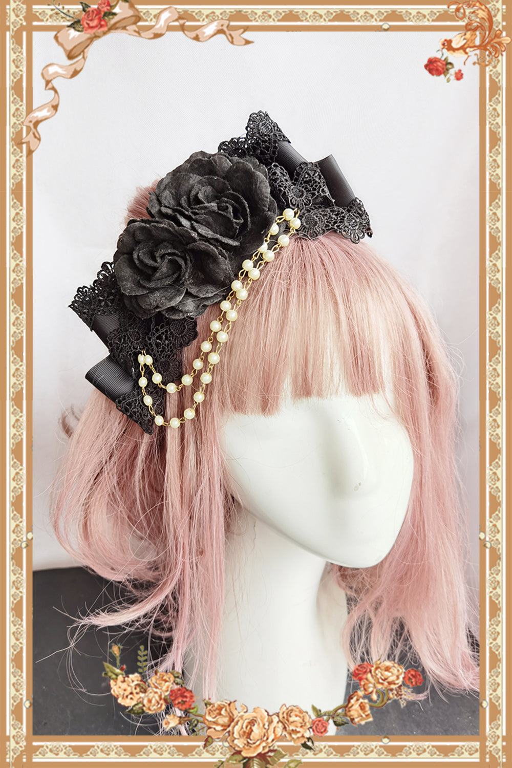 Infanta~Rose Sanctuary~ Gothic Lolita Bonnet   