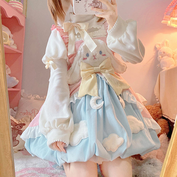 (Buy for me)Alice girl~Sweet Lolita Puff Sleeve Winter Blouse   