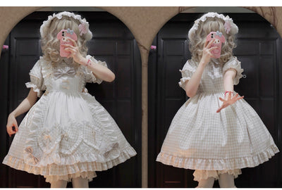 Alice Bunny Lolita Short Sleeve OP Dress   