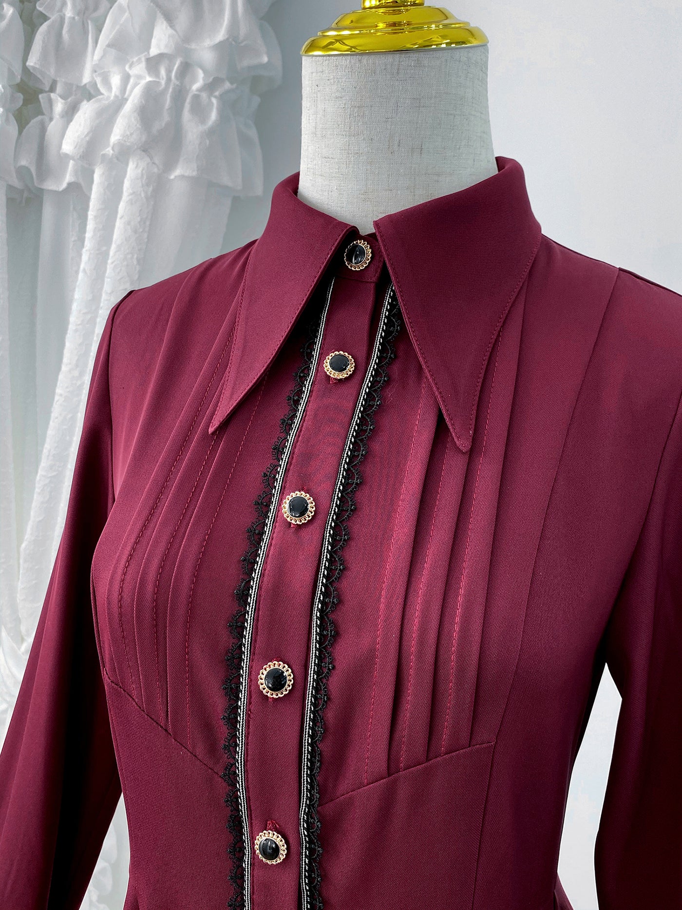 Little Dipper~Augur 2.0 Retro Style Long Blouse   