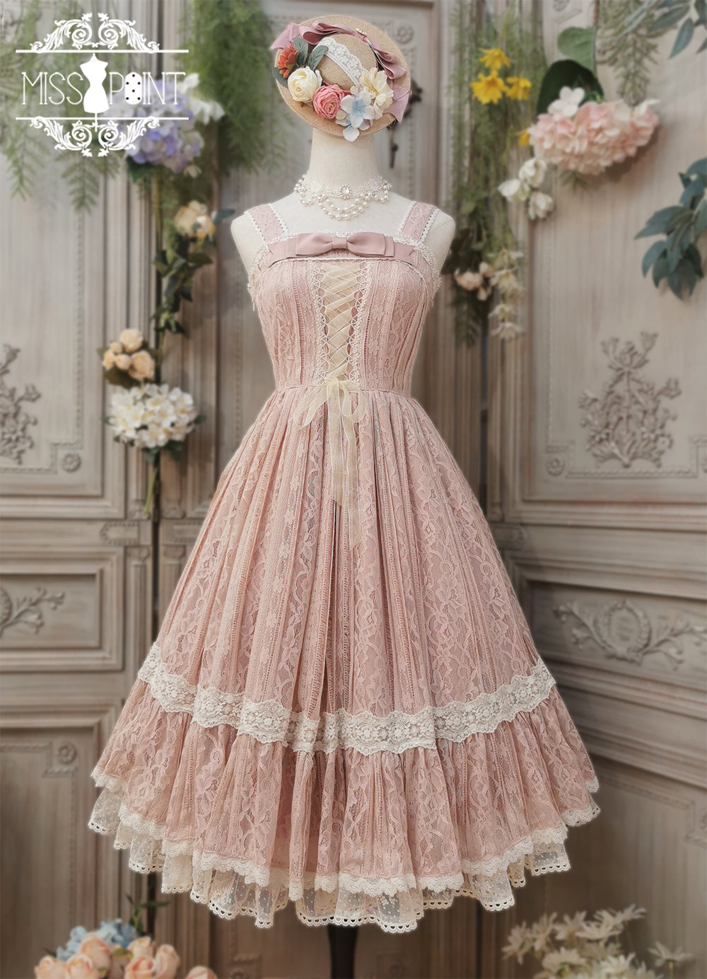 Miss Point - Woody Rose - Retro Classic Lolita JSK 354:63075