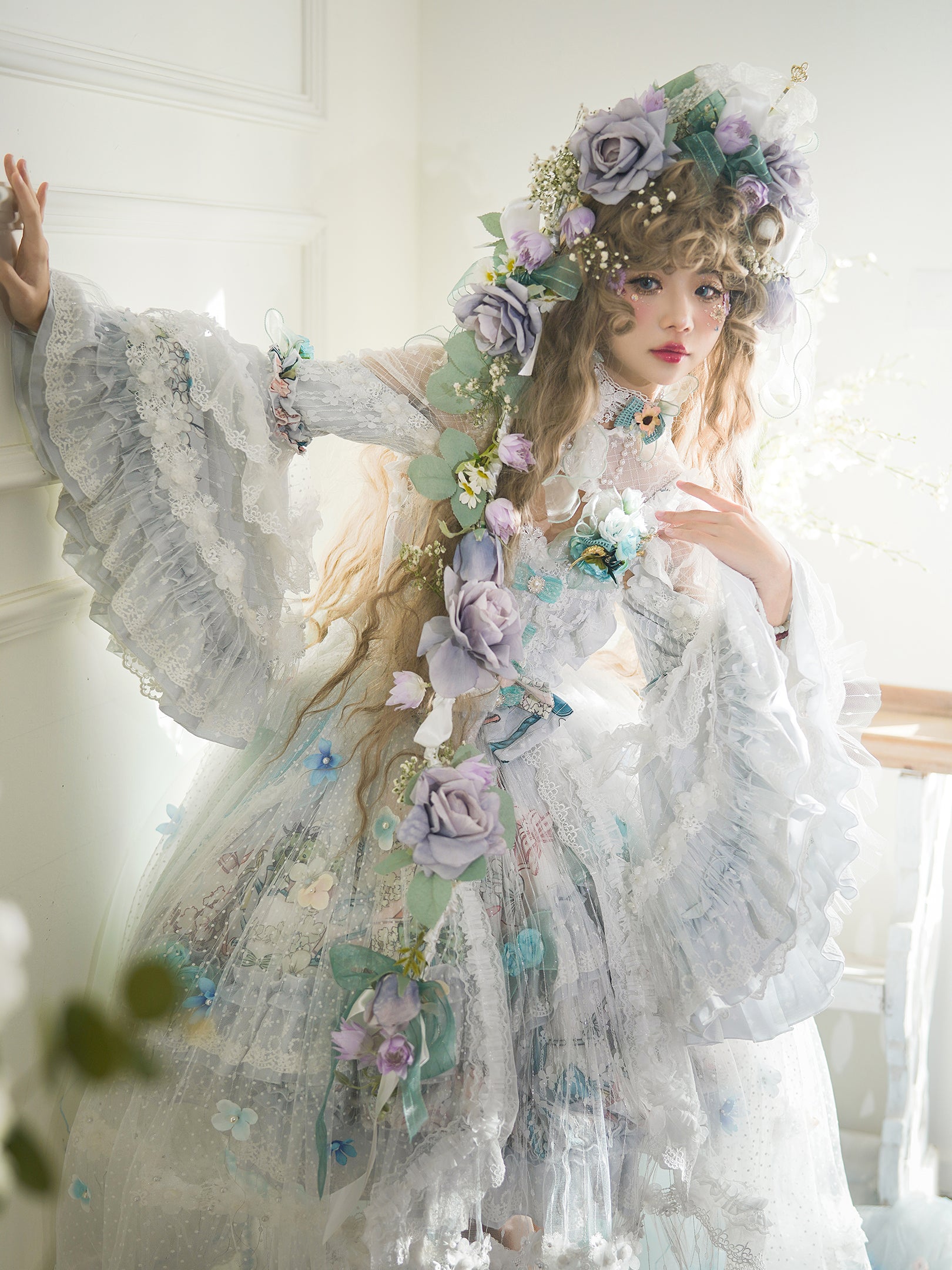 ★YOUTHBATH★YBX SOUP Loli layered lace dress★正規品/送料込 Annie's Tea Party Women's Lolita JSK Dress Princess Lace