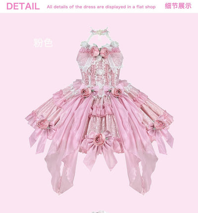 (BuyForMe) DiamondHoney~Hime Lolita Fish-bone Dress Set   