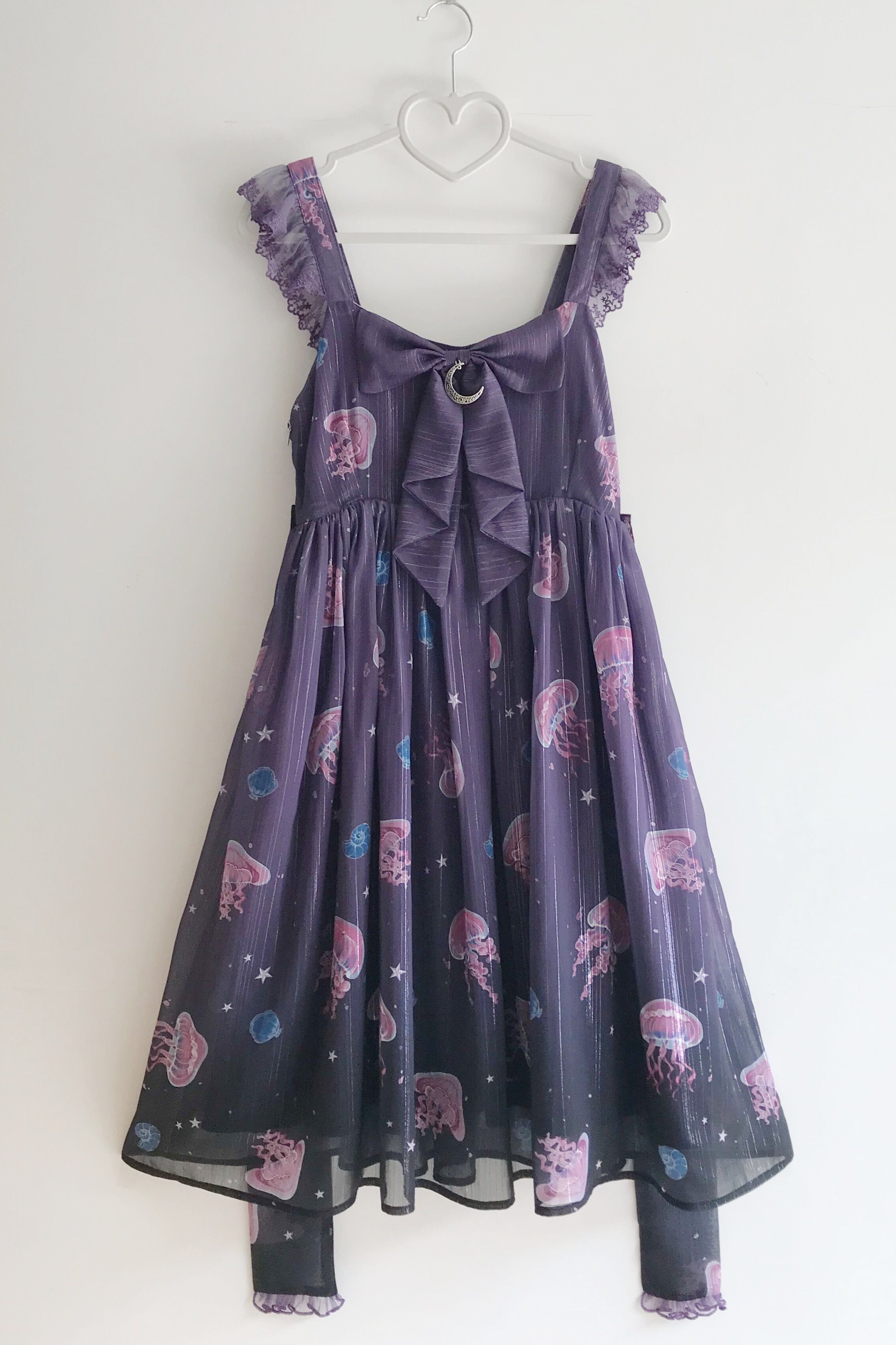 LilithEye - Jellyfish Meteor - Chiffon Fairy Jellyfish Printed Lolita JSK (L M S) 8518:92376