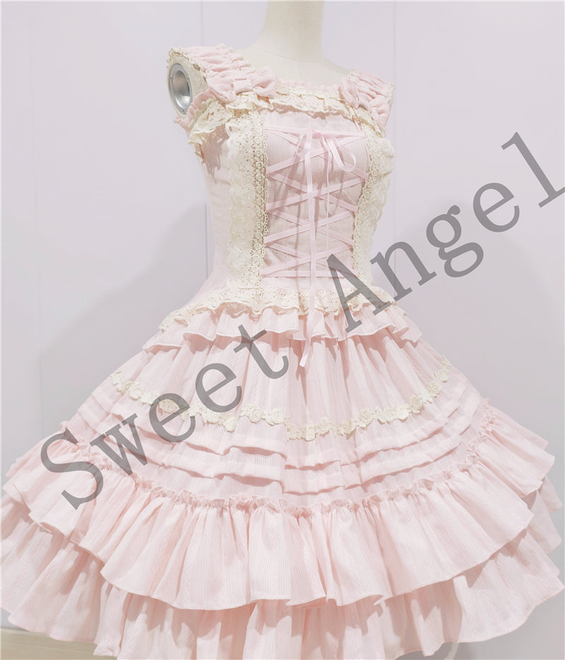 Sweet Angel~Balletcore Sweet Lolita Pink Dress Set – 42Lolita Sweet Angel~Balletcore Sweet Lolita Pink Dress Set – 42Lolita