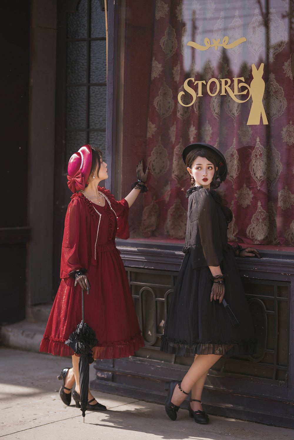 Miss point - Rhine Riverside - French Vintage Chiffon Lolita JSK