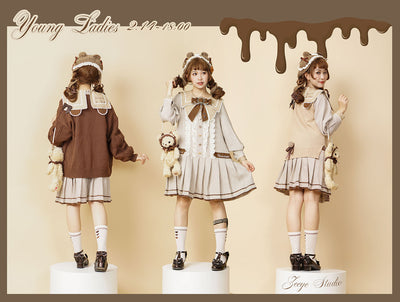 ZeeYe~Houndstooth Low Waistline Lolita Dress   