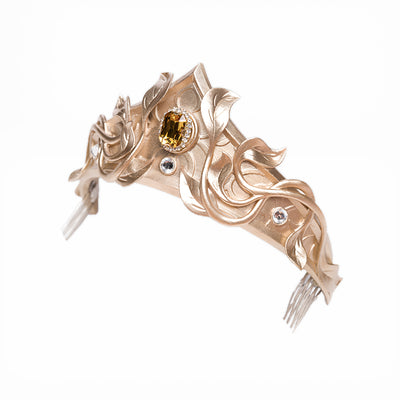 Youpairui~Lolita Cane And Crown Accessory gold lievre crown  