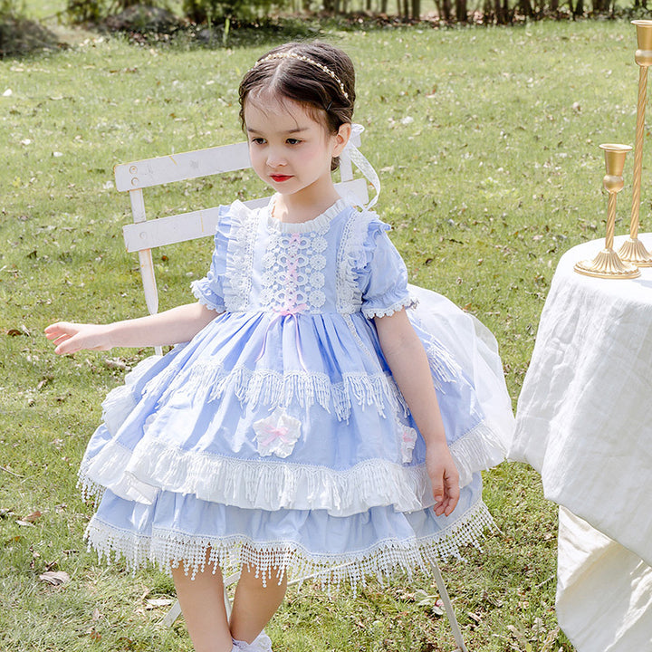 Kid Lolita Blue Tiered OP Dress   