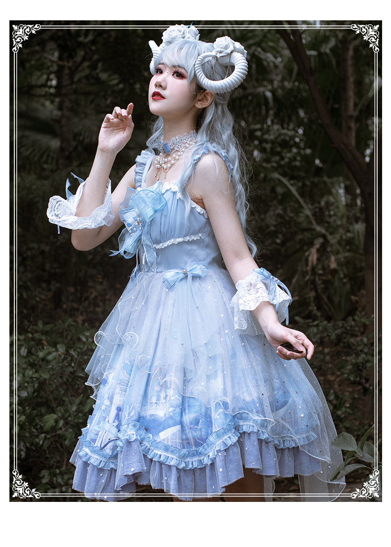 YingLuoFu~Journey With Whales~Kawaii Lolita JSK   