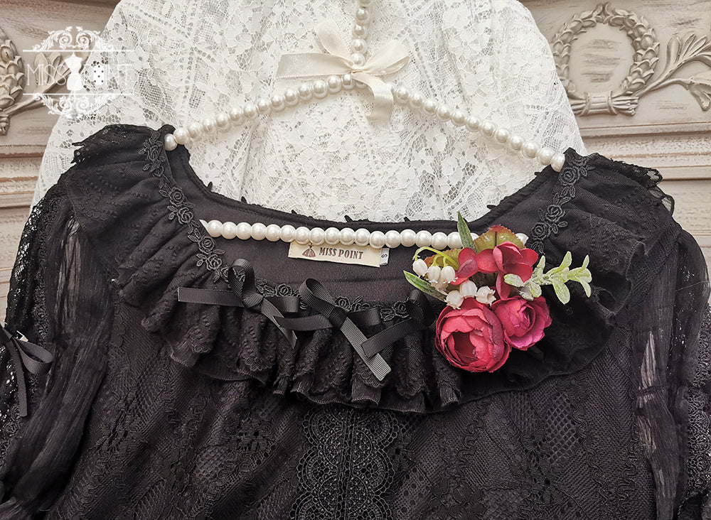 Miss Point~The Sally Gardens~Lotus Root Sleeve Lolita Blouse 8494:91280