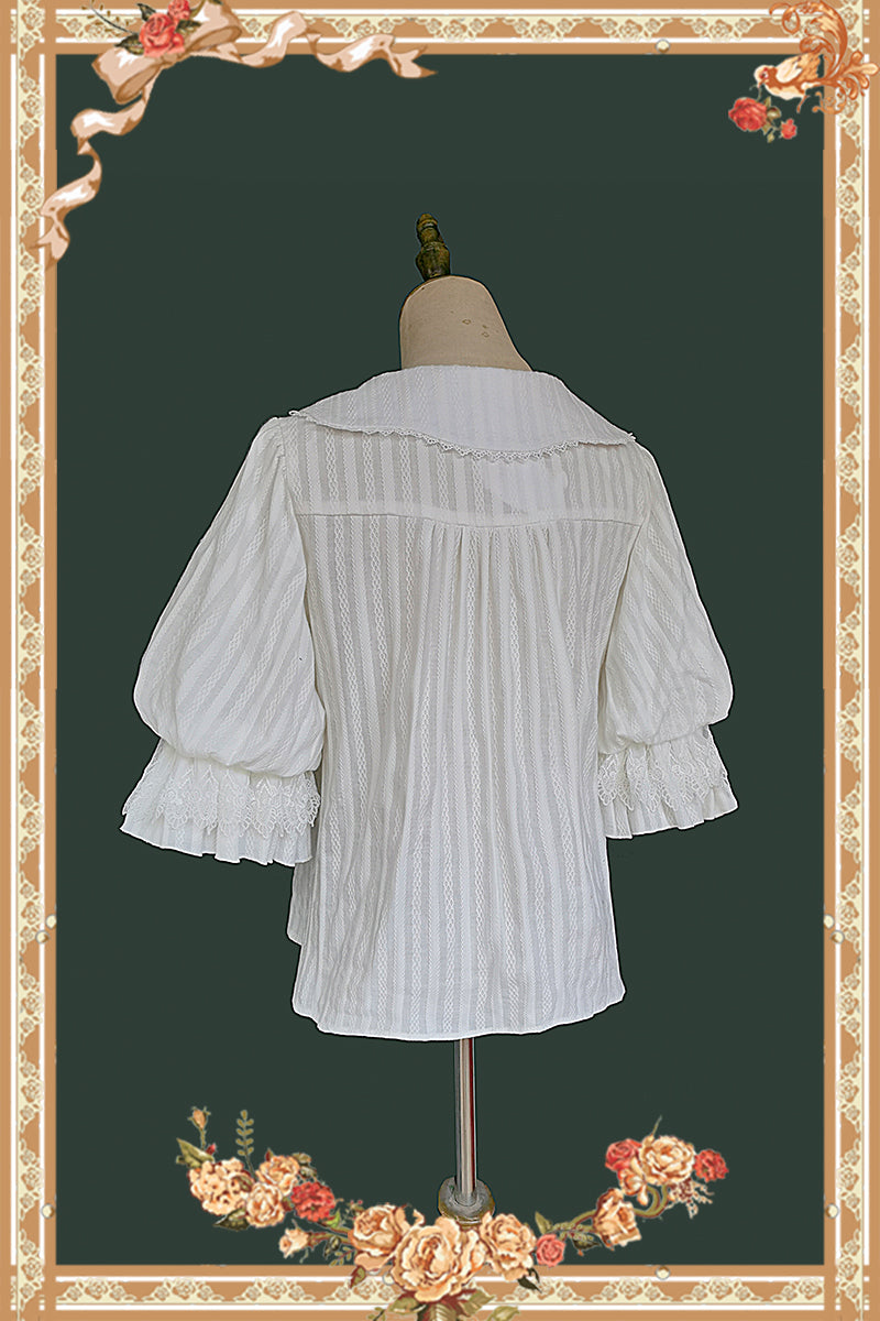 Infanta - Doll Lolita Cotton Short Sleeve Blouse