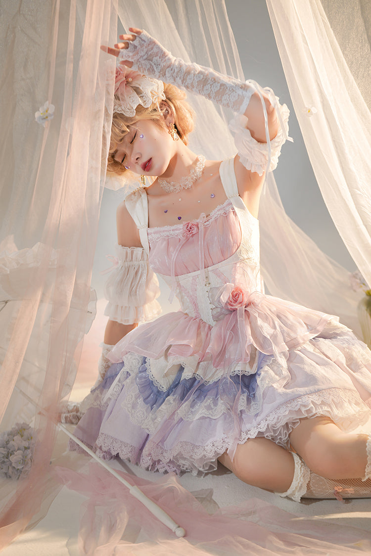 (BuyForMe) Half Sweet Lolita~Rose Memoir~Hot Girl Lolita JSK   