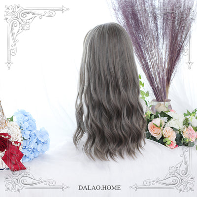 Dalao Home~65cm Shahua Curly Wig Multicolors free size green wood linen gray(9-30) 