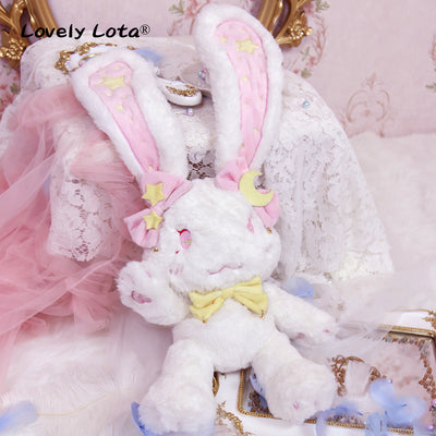 LovelyLota~KOKO Devil Rabbit~Kawaii Furry Rabbit Lolita  Bag pink white  
