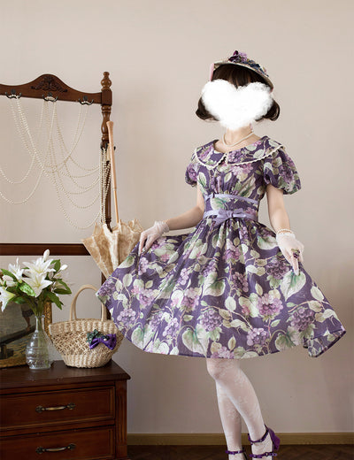 Forest wardrobe~Forest Small Grape~Retro Lolita Summer Dress   