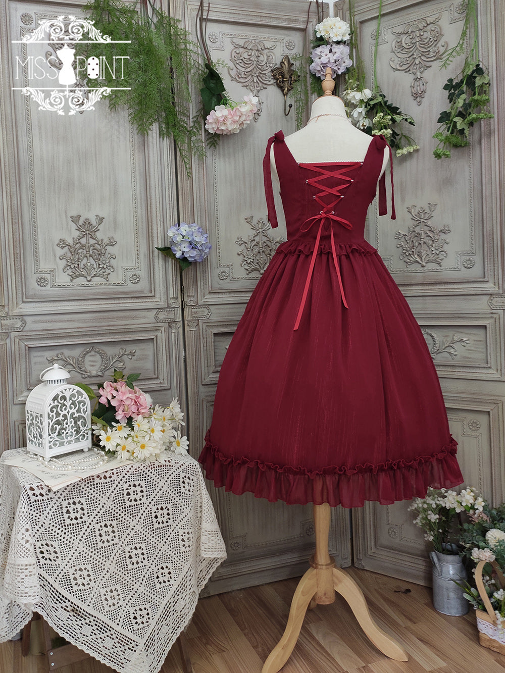 Miss point~Rhine Riverside~French Vintage Chiffon Lolita JSK 1802:45701