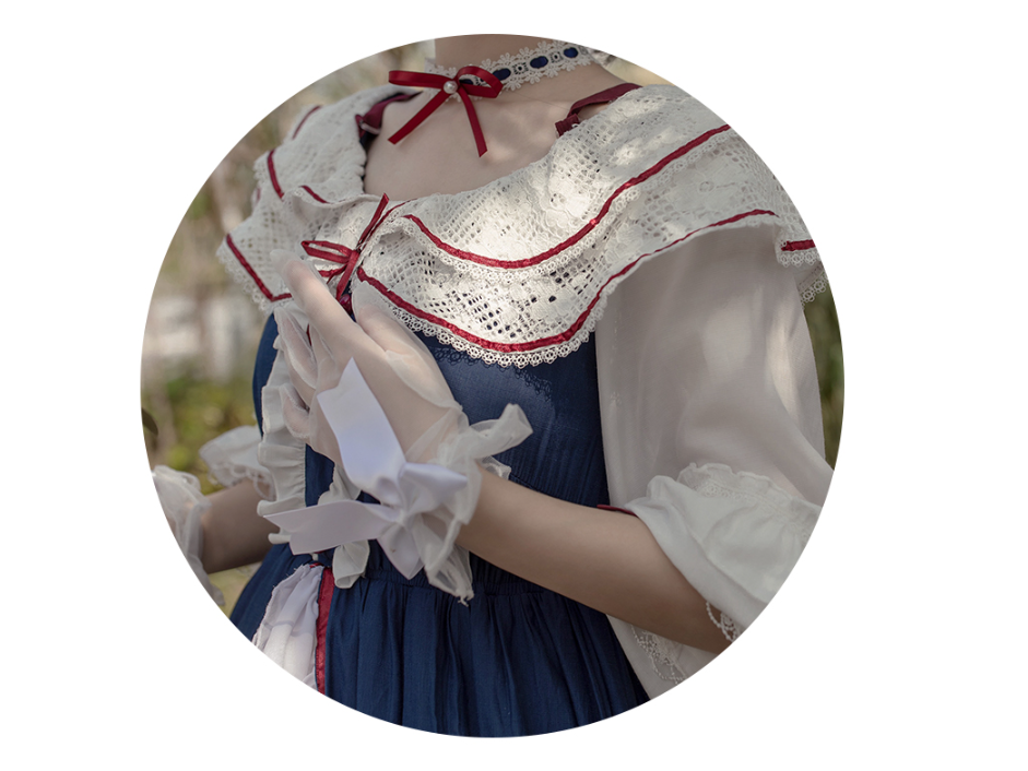 With Puji～Snow White - Lolita Flounce Hemline OP Dress