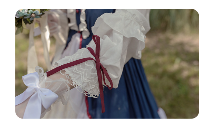 With Puji～Snow White - Lolita Flounce Hemline OP Dress
